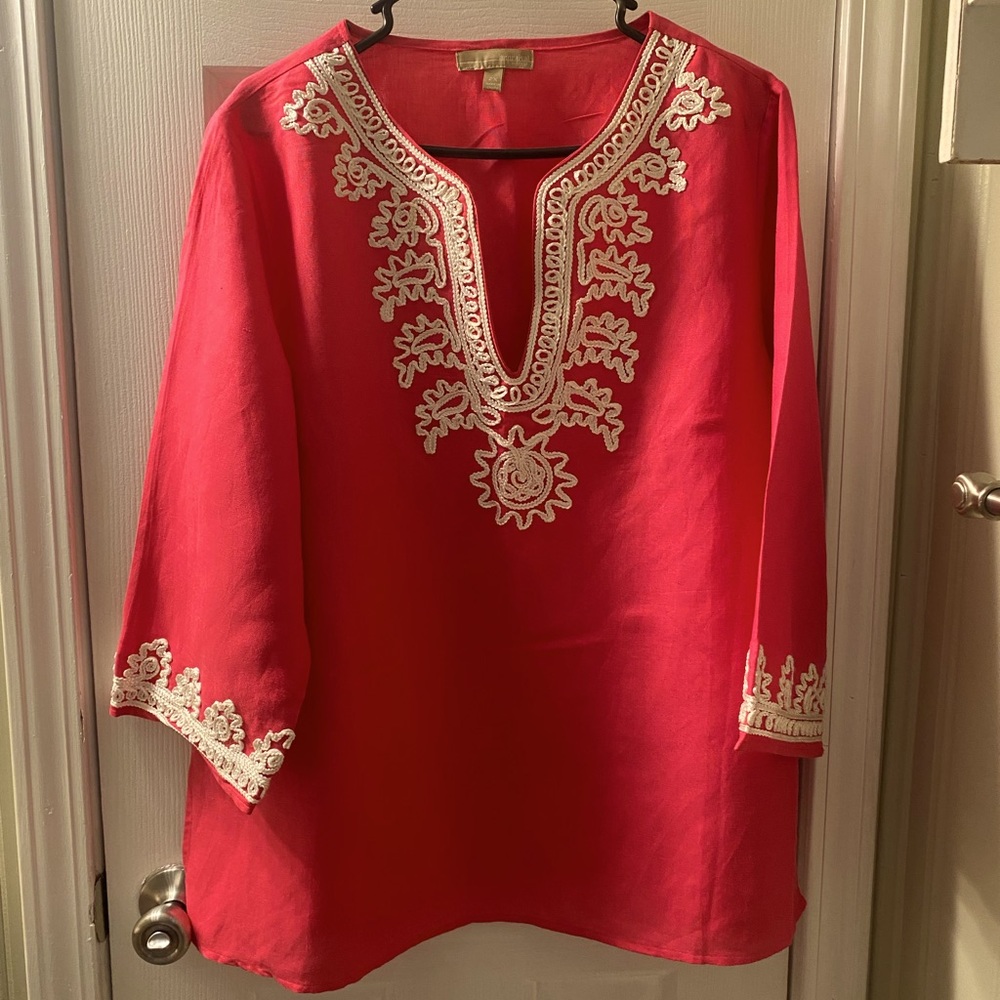 2xl Hot Link Appraisal linen blouse